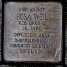 Stolperstein dedicated to Rosa Weil