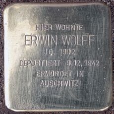 Stolperstein en memoria de Erwin Wolff