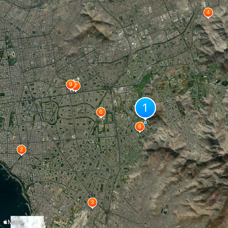 Peruvian University of Applied Sciences Map
