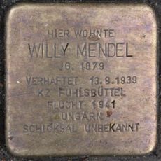 Stolperstein dedicated to Willy Mendel