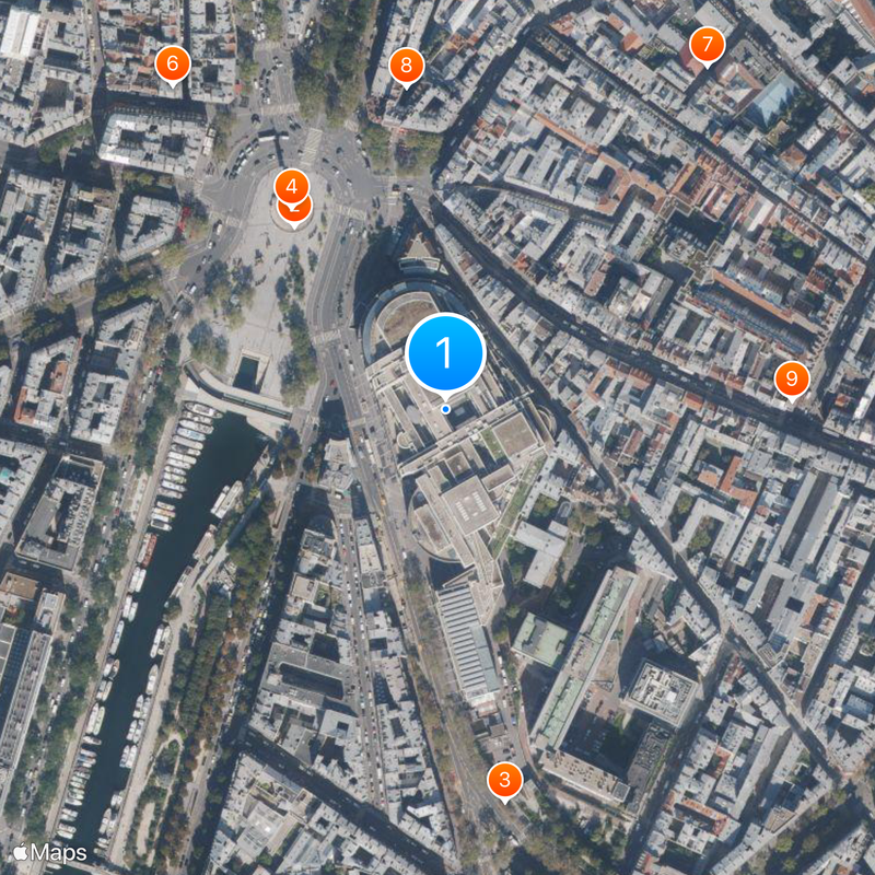 Opéra Bastille Kaart