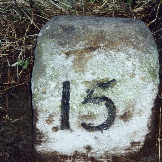 Milestone, Halton Red House, east of Down Hill