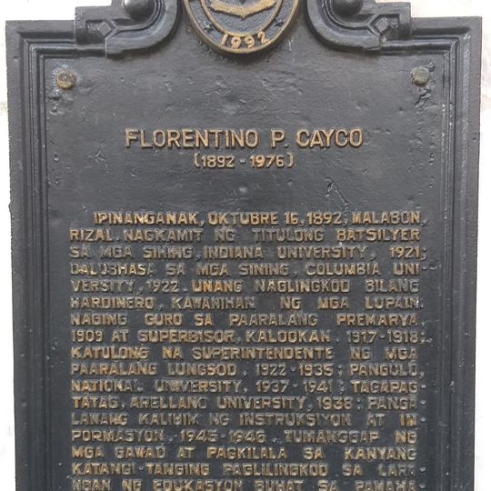 Florentino P. Cayco historical marker