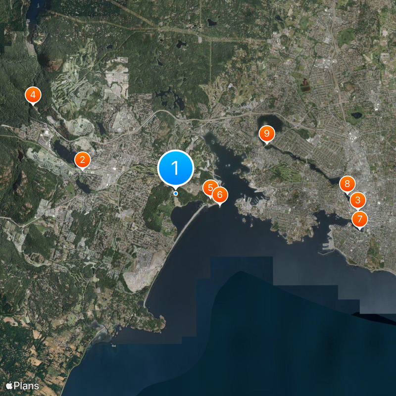 Hatley Park National Historic Site Kaart