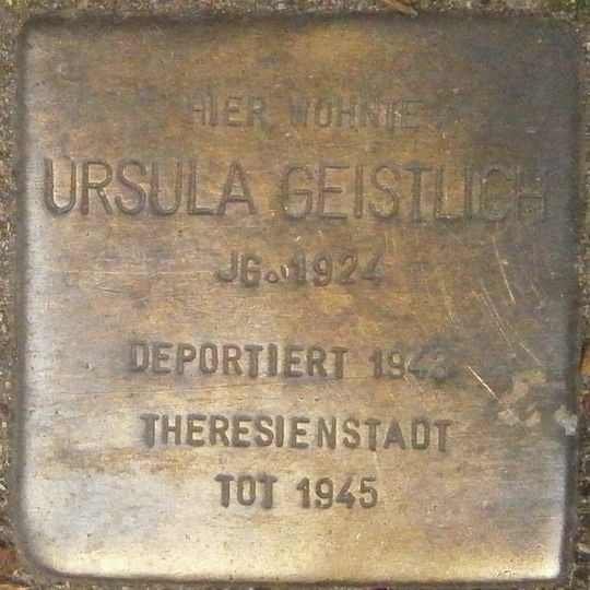 Stolperstein für Ursula Geistlich