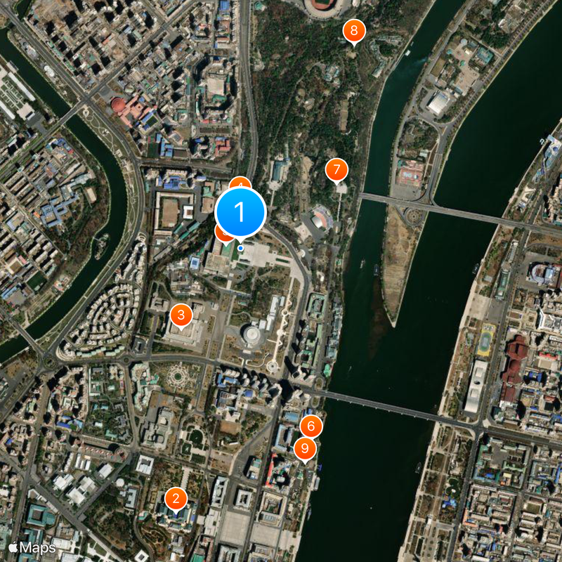 Mansu Hill Grand Monument Map