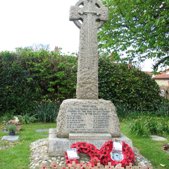 Syderstone War Memorial Cross