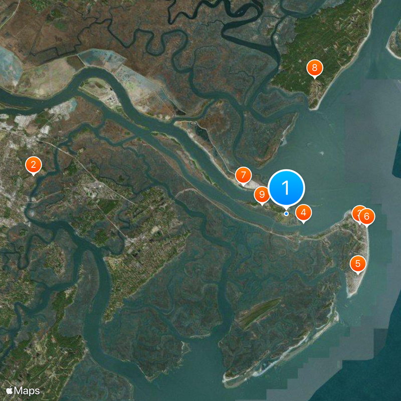 Fort Pulaski National Monument Map