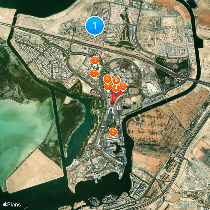 Yas Island Map