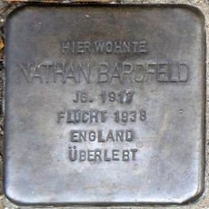 Stolperstein em memória de Nathan Bardfeld