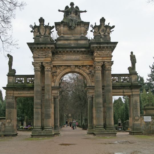 Gate of the New Cemetery in Hořice