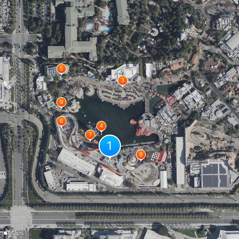 Toy Story Midway Mania Map