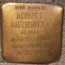 Stolperstein dedicated to Herbert Oberschitzky