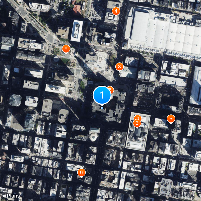 Philadelphia City Hall Map