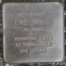 Stolperstein à la mémoire d’Emil Mohr