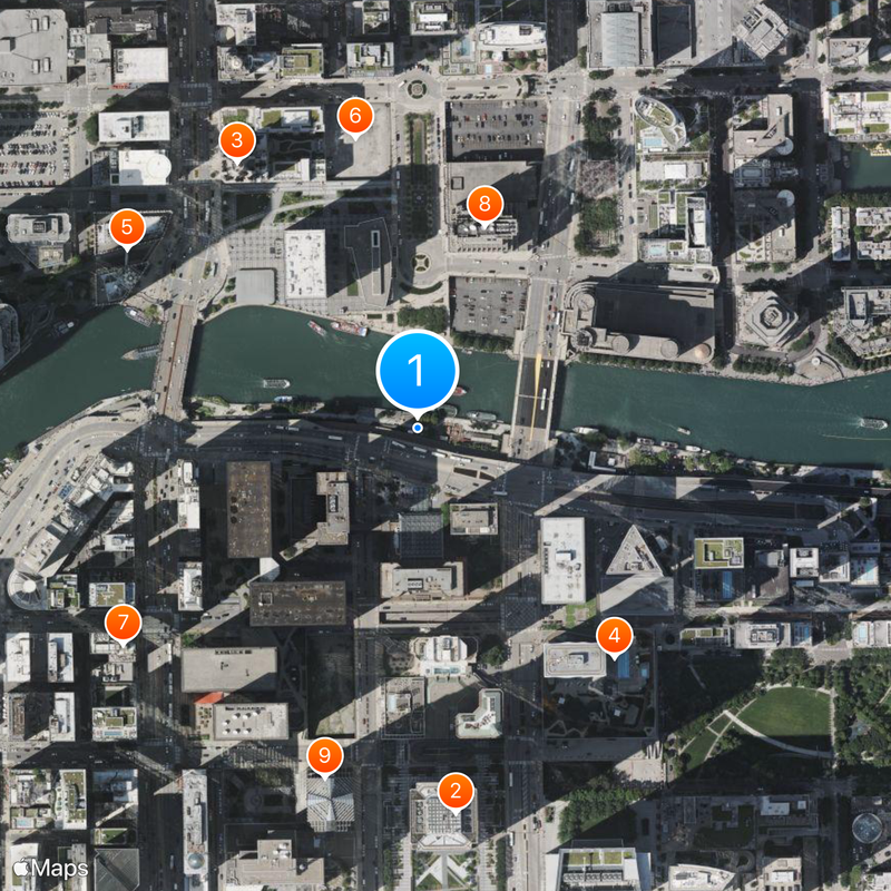 Chicago Riverwalk Mapa