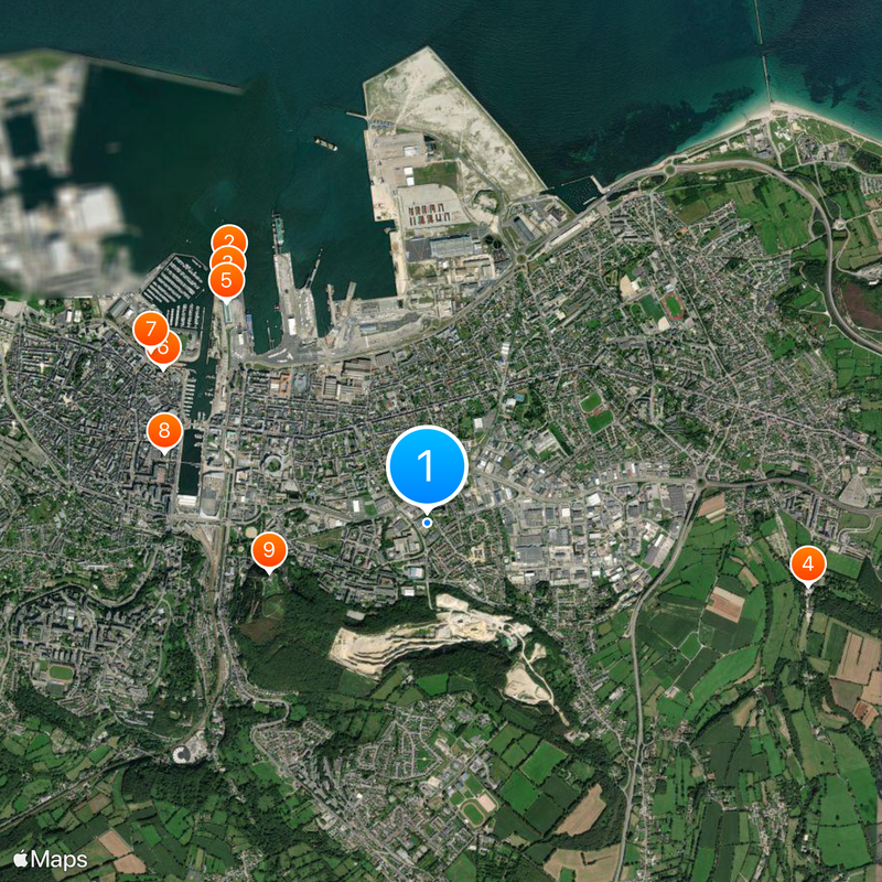 Cherbourg Map