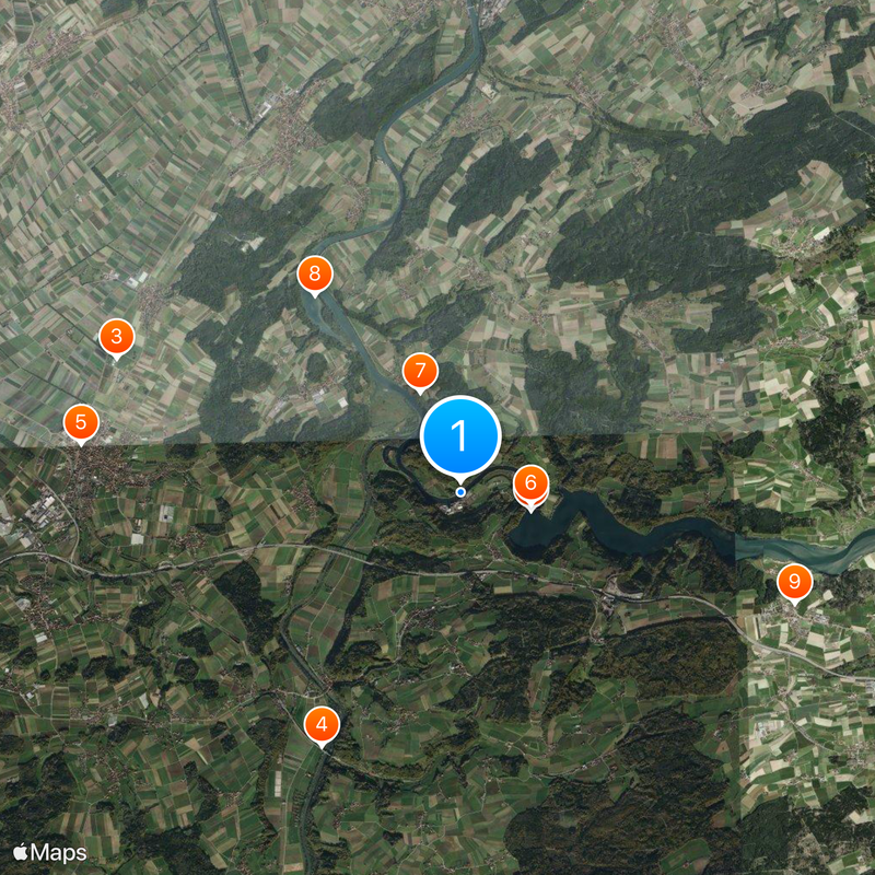 Mühleberg Nuclear Power Plant Map