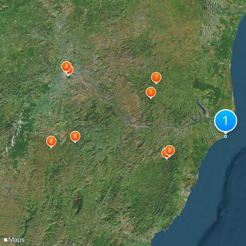 Doce River Map