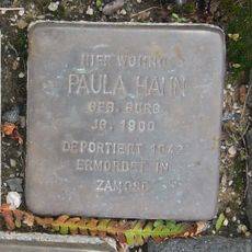 Stolperstein dedicated to Paula Hahn