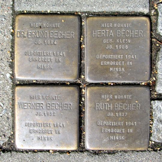 Stolperstein em memória de Bruno Becher