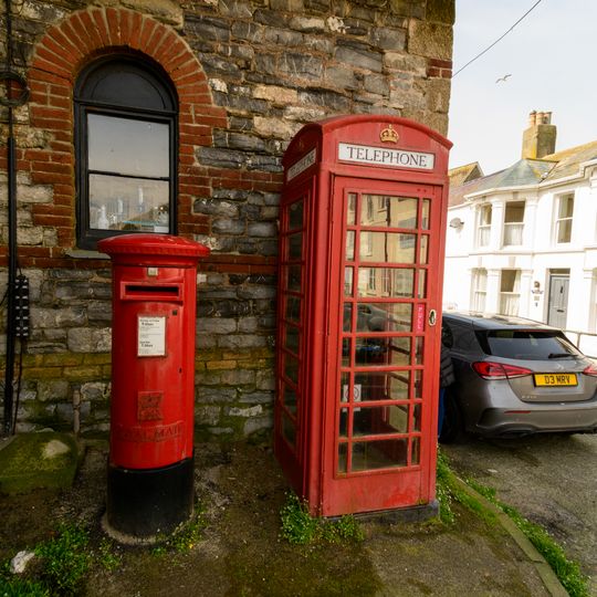 K6 Telephone Kiosk Adjacent To North Side Of Watch Tower Studio And Former Lifeboat Shed