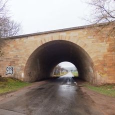 Most nedokončené dálnice Vídeň - Vratislav přes ulici A. K. Vitáka v Jevíčku