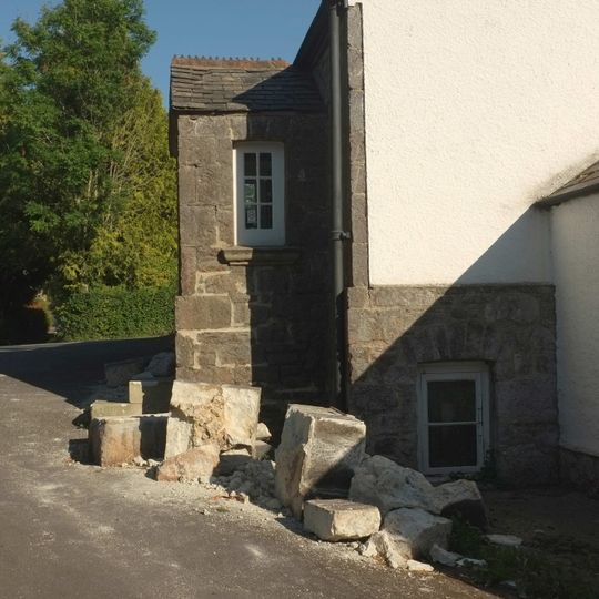 Gate Piers Gates And Railings To North East Of Bradley Manor Lodge