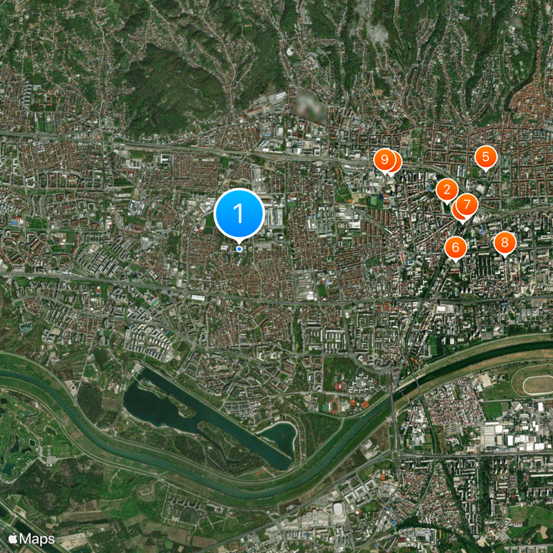 Zagreb University of Applied Sciences Map