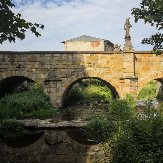 Kamenný most se sochami v Rumburku