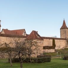 City walls of Rothenburg ob der Tauber from Galgentor to Rödertor