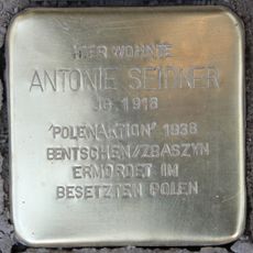 Stolperstein dedicated to Antonie Seidner