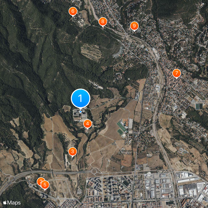 Sanatori de Terrassa Mappa