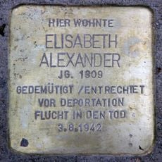 Stolperstein en memoria de Elisabeth Alexander