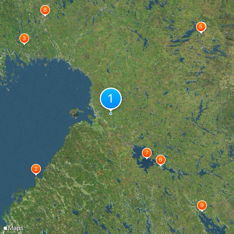 Ostrobotnie du Nord Carte