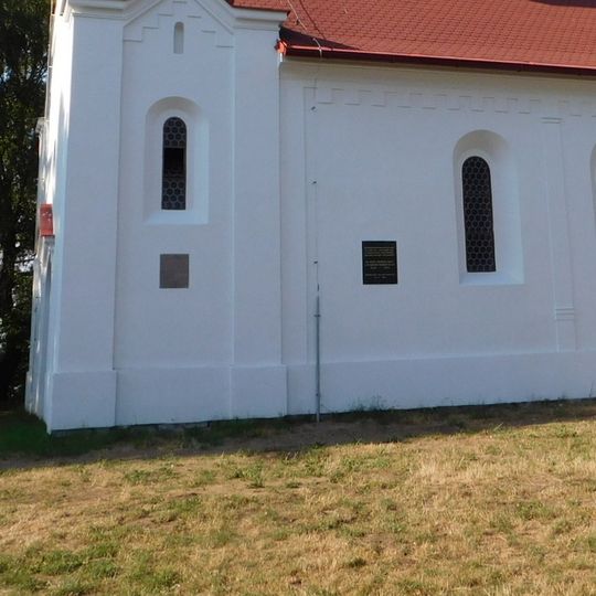 Pamětní deska na kapli svaté Máří Magdalény u Jistebnice