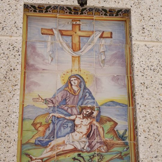 Ceramic panel of Our Lady of the Sorrows