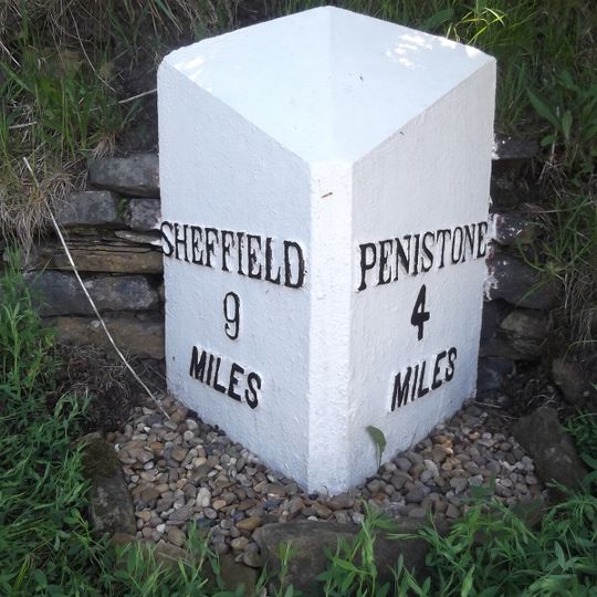 Milepost At Mill Moor Plantation