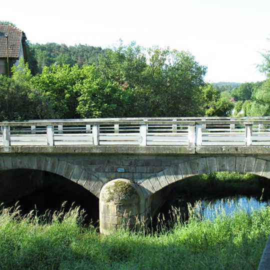 Bridge of road II/120 over the Sedlecký potok in Jesenice