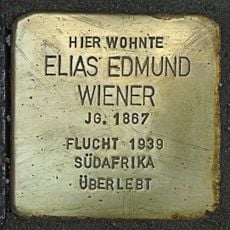 Stolperstein en memoria de Elias Edmund Wiener