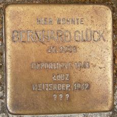 Stolperstein dedicated to Bernhard Glück