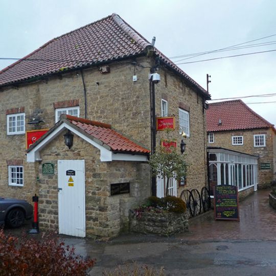 The Stables Bar And Restaurant, Front Wall And Piers To East Of Hall Garth