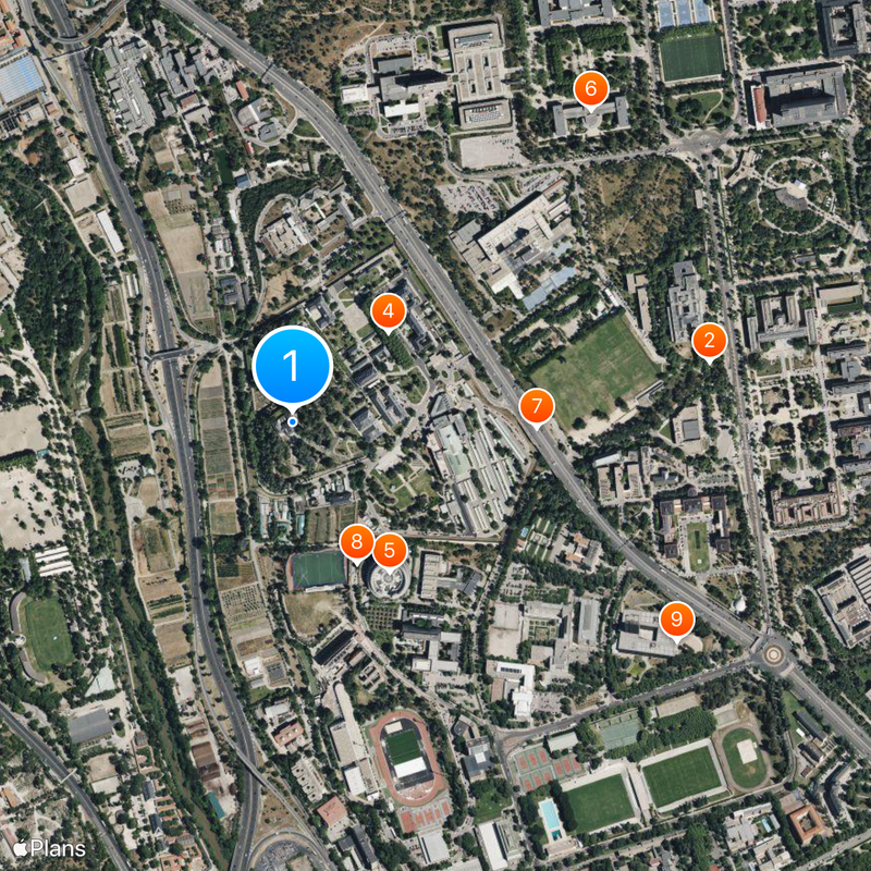 Palace of Moncloa Kaart