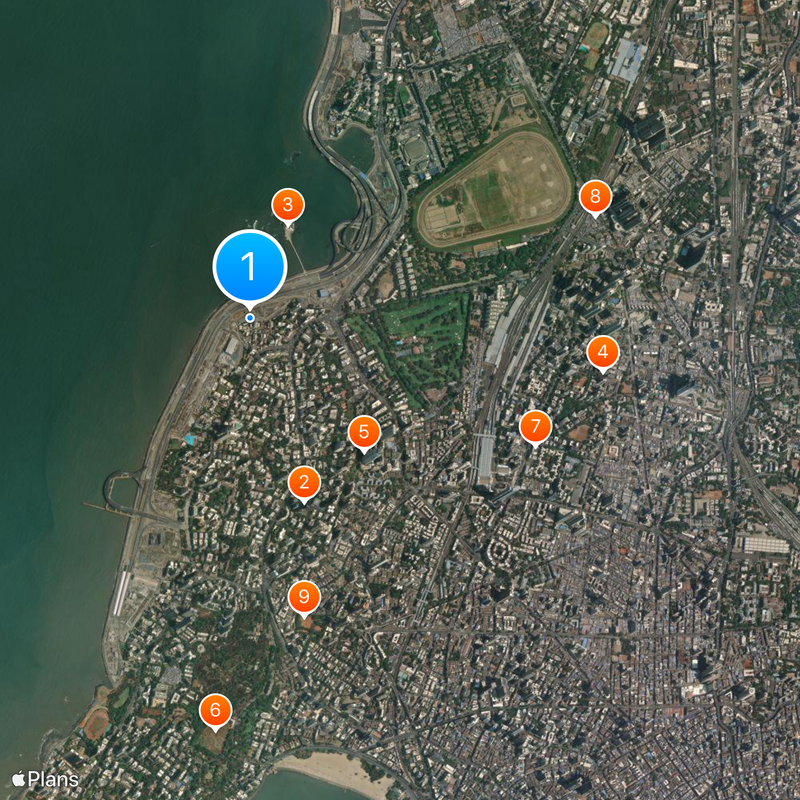 Mahalakshmi Temple, Mumbai Kaart