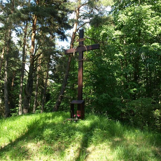 Kříž na kopci Svatý kříž u Chvalšin