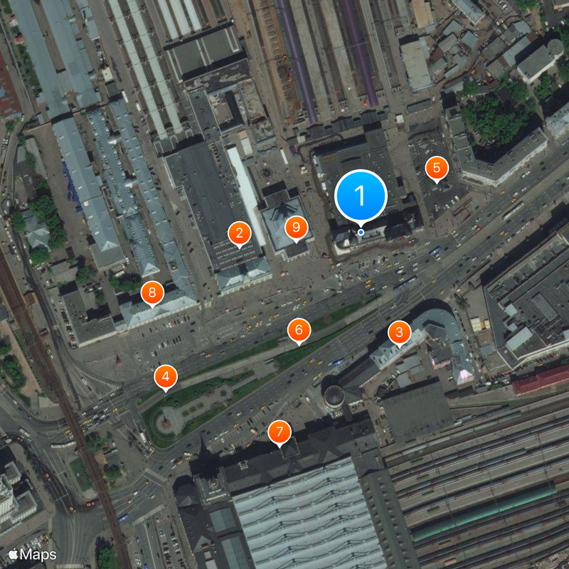 Dworzec Jarosławski Mapa