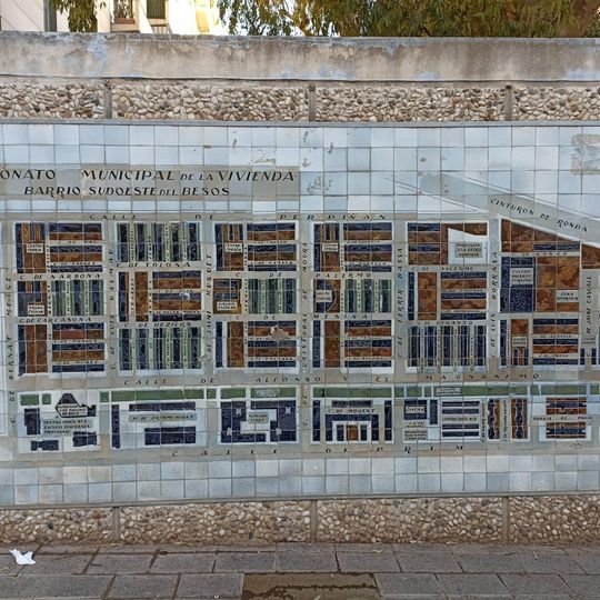 Mapa mural del Patronato Municipal de la Vivienda