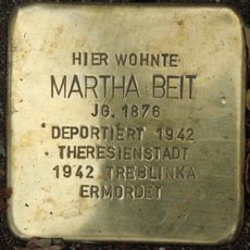 Stolperstein dedicated to Martha Beit