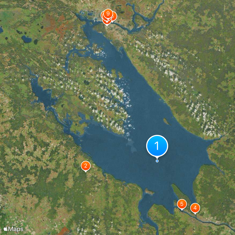 Réservoir de Rybinsk Carte