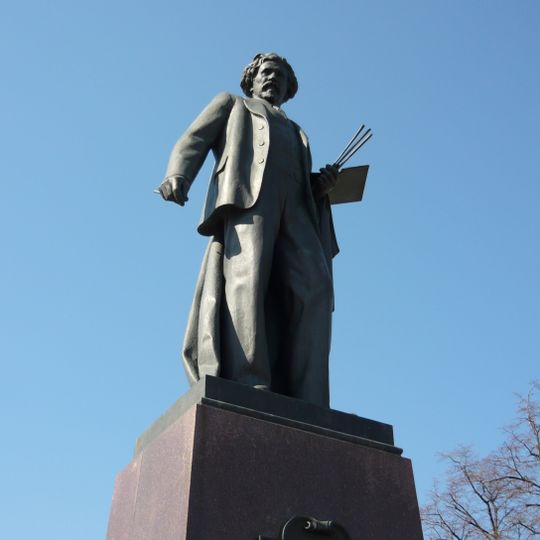 Monument to Ilya Repin in Moscow